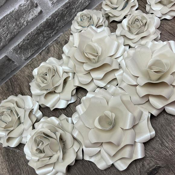 Flores De Papel Para Decoração De Bolo