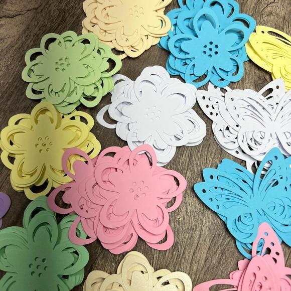 Kit Candy Apliques Borboletas e Flores