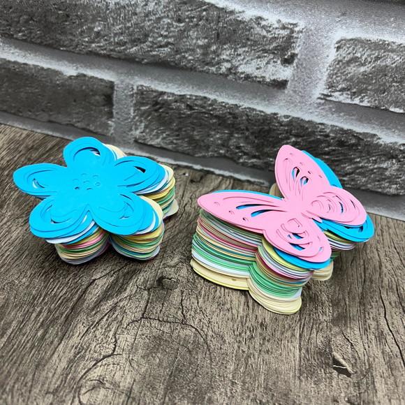 Kit Candy Apliques Borboletas e Flores