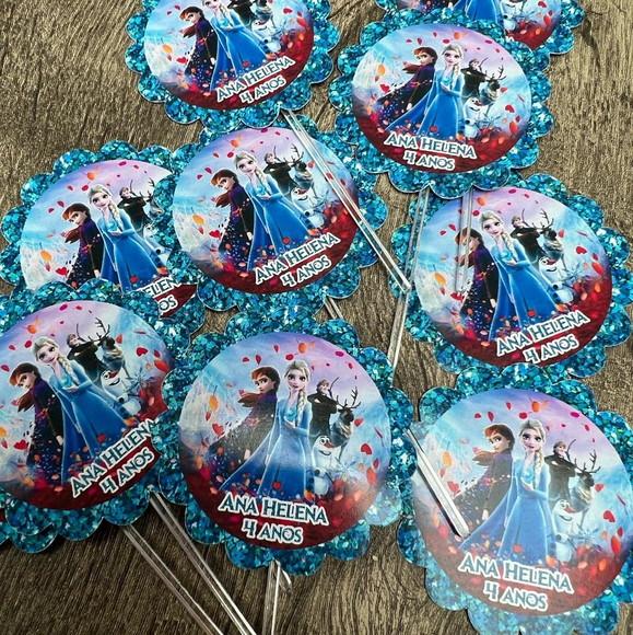 Mini Toppers Para Brigadeiro Frozen