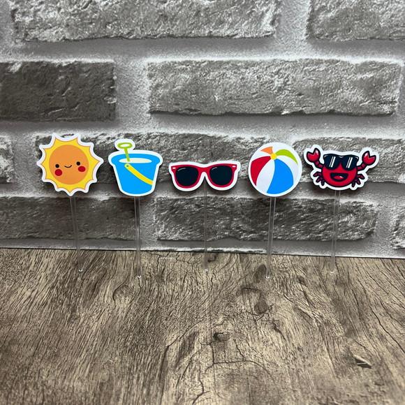 Mini Toppers para Docinhos Praia