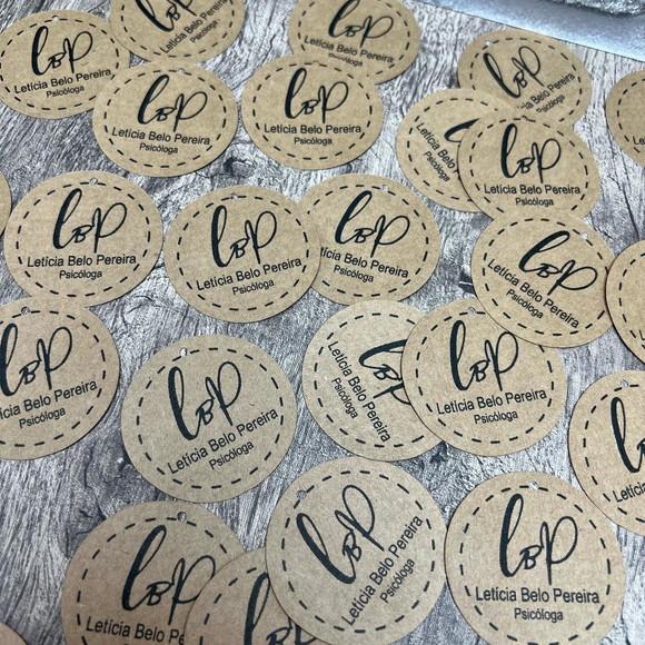 Tags Kraft Personalizada com Sua Logo