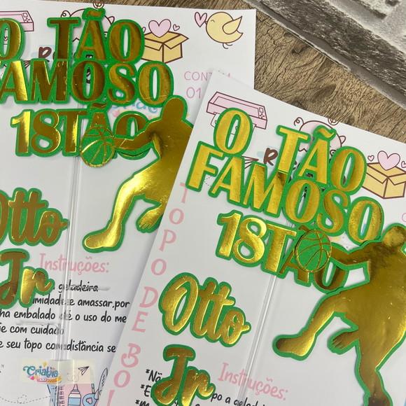 Topo de Bolo 18tão Basketball