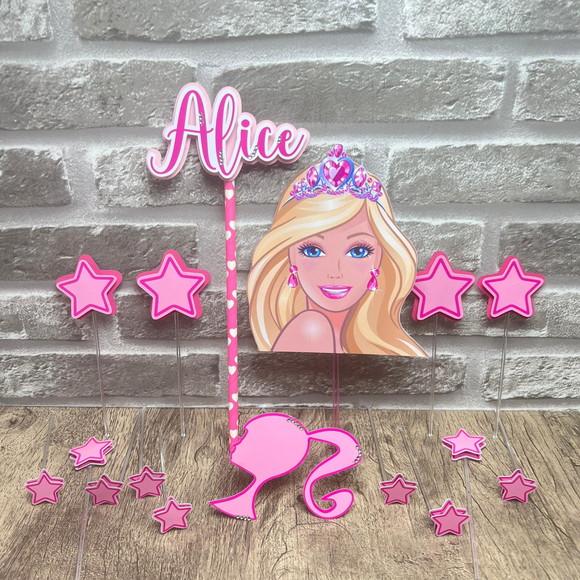 Topo de Bolo Barbie