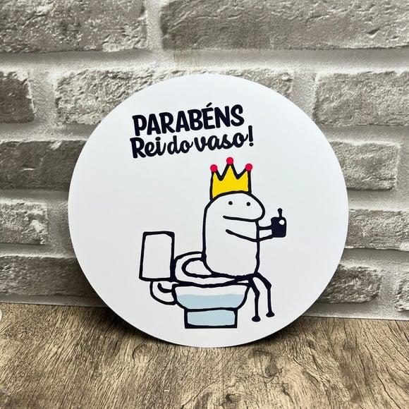 Topo de Bolo Bento Disco Rei do Vaso