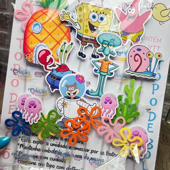 Topo de Bolo Bob Esponja