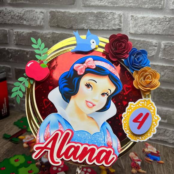Topo de Bolo Branca de Neve Luxo