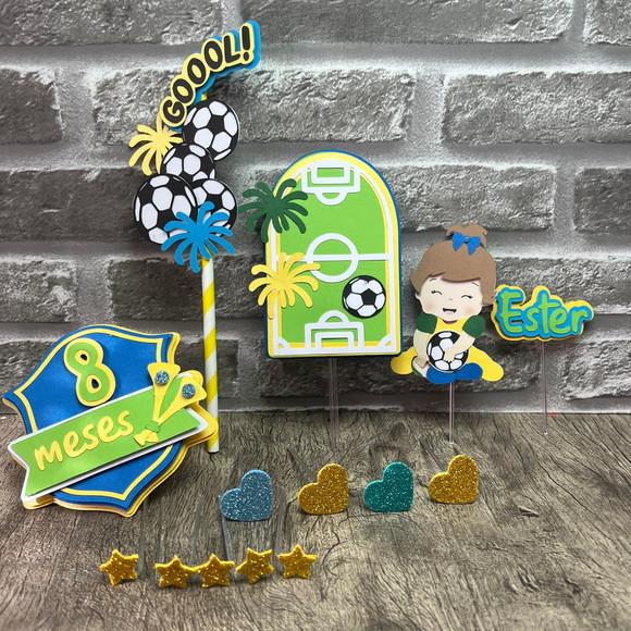 Topo de Bolo Copa Menina