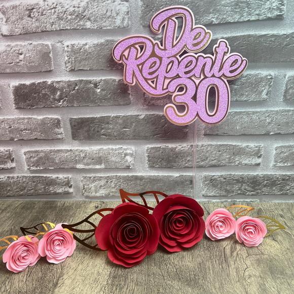 Topo de Bolo de Repente 30