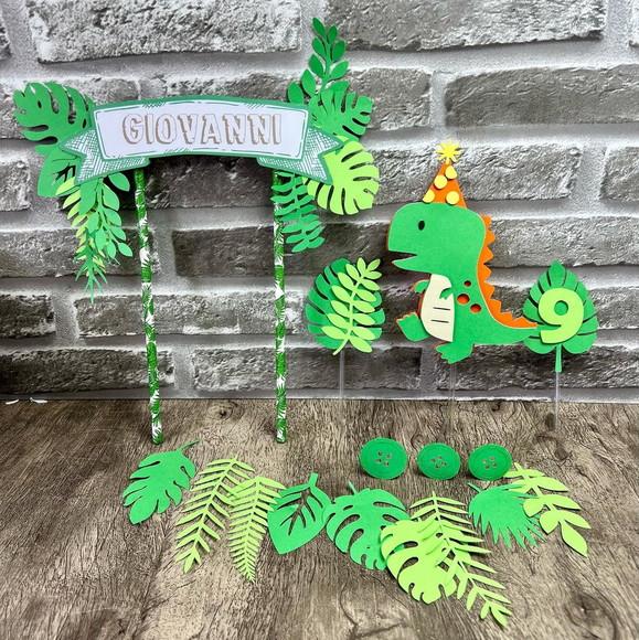 Topo de Bolo Dinossauro 3d