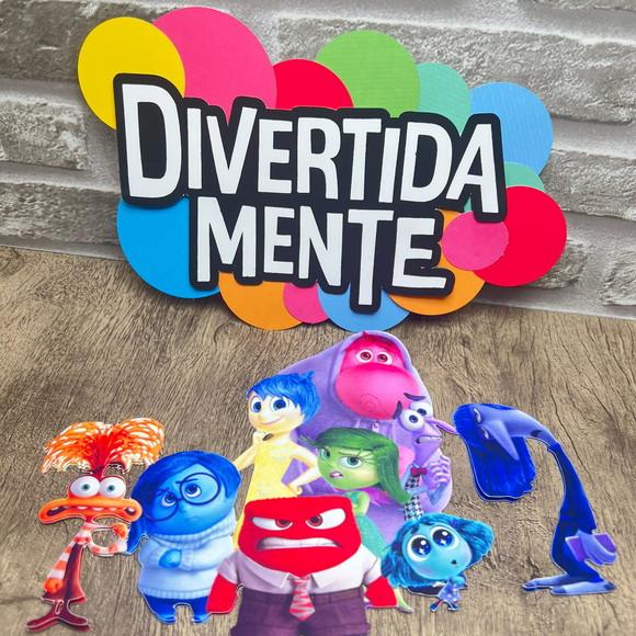 Topo de Bolo Divertidamente
