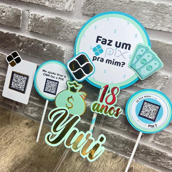 Topo de Bolo Faz 1 Pix pra Mim?