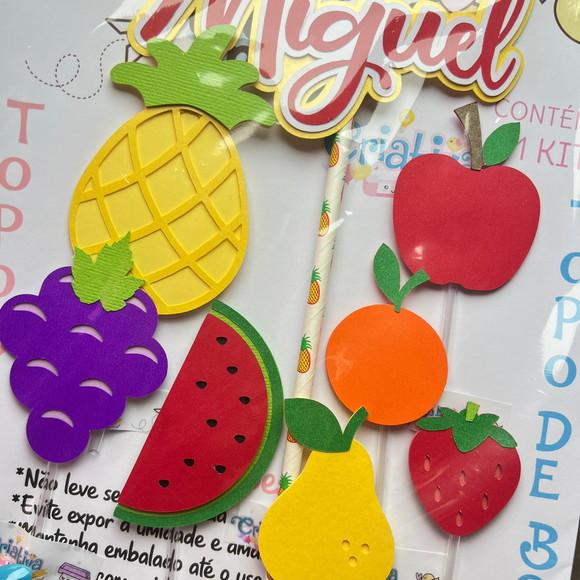 Topo de Bolo Frutas