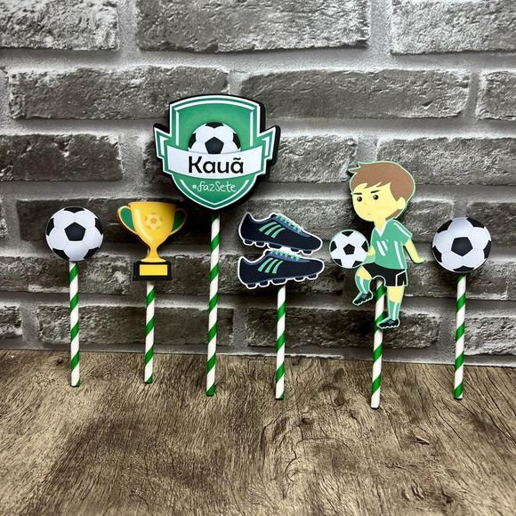 Topo de Bolo Futebol Menino