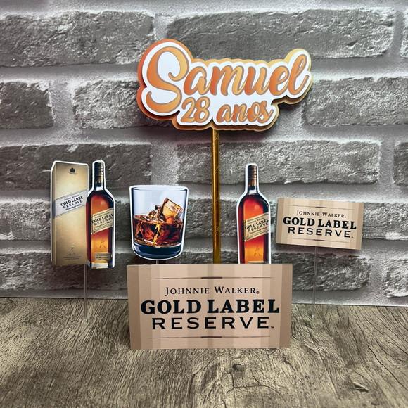 Topo de Bolo Gold Label Reserve