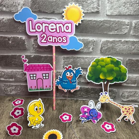 Topo de Bolo Galinha Pintadinha