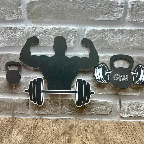 Topo de Bolo Gym