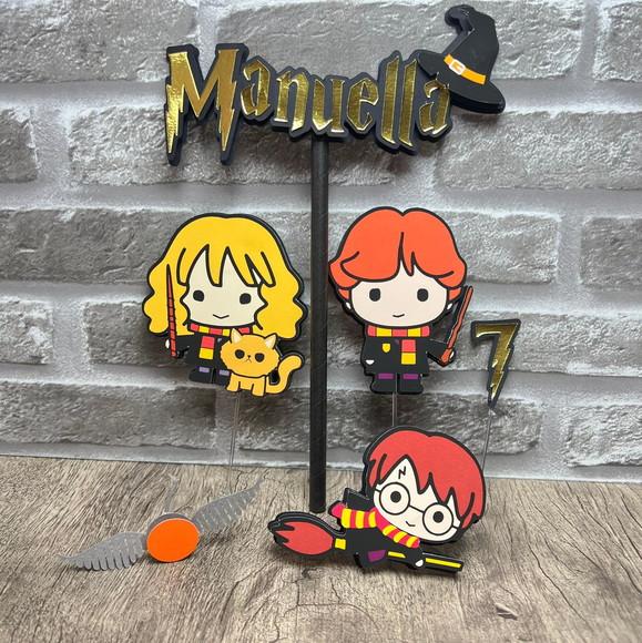 Topo de Bolo Harry Potter