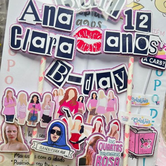 Topo de Bolo Mean Girls Meninas Malvadas