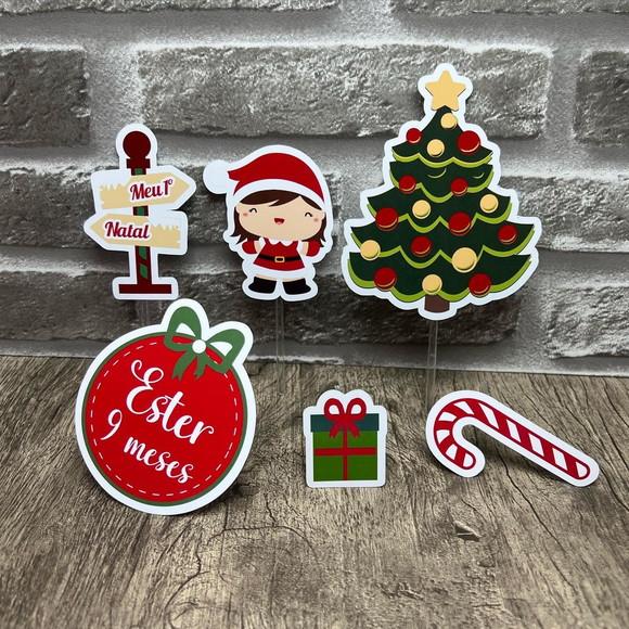 Topo de Bolo Meu 1º Natal