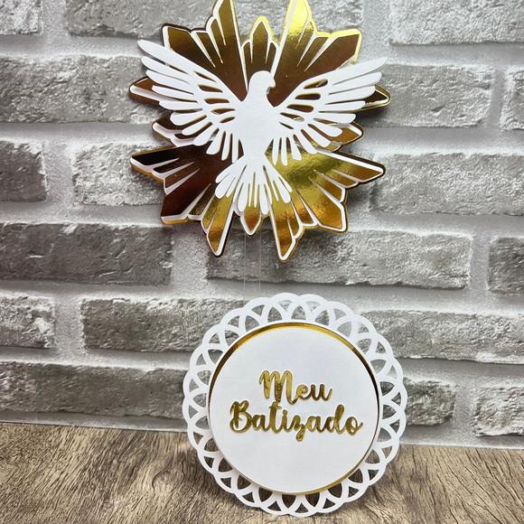 Topo de Bolo Meu Batizado Espírito Santo