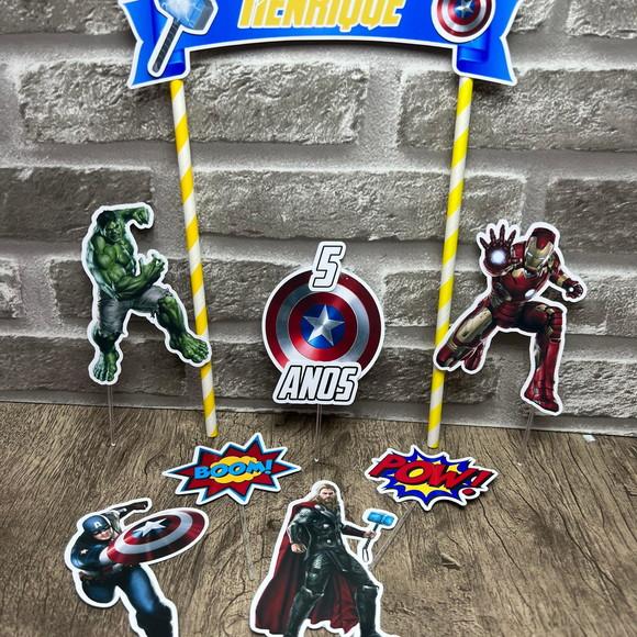 Topo de Bolo os Vingadores