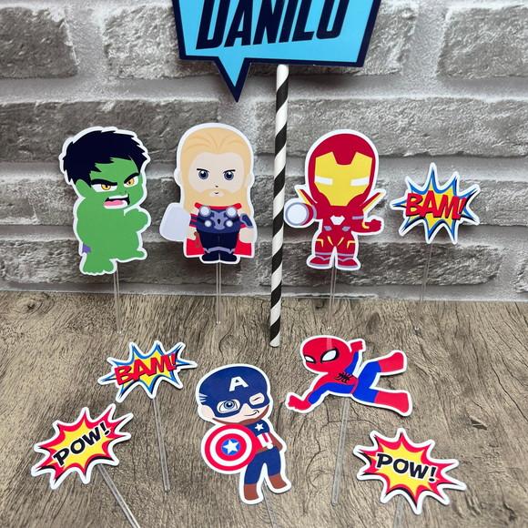 Topo de Bolo os Vingadores Cute