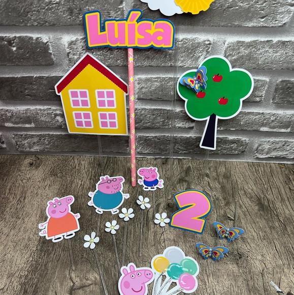 Topo de Bolo Pepa Pig