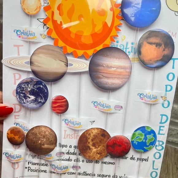 Topo de Bolo Planetas