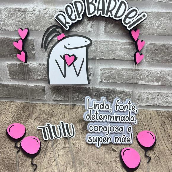 Topo de Bolo Rep Bardei Tiu Iu