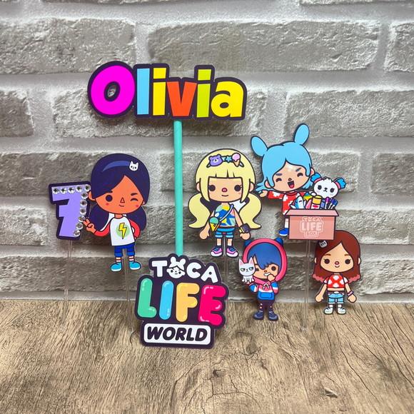 Topo de Bolo Toca Life World
