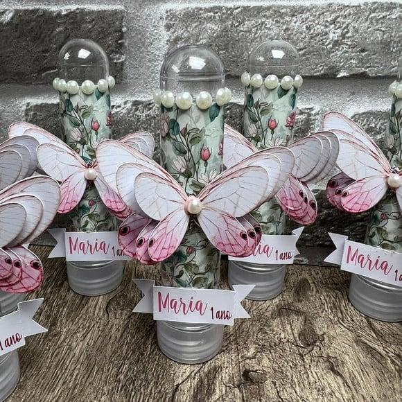 Tubetes Personalizados Jardim das Borboletas