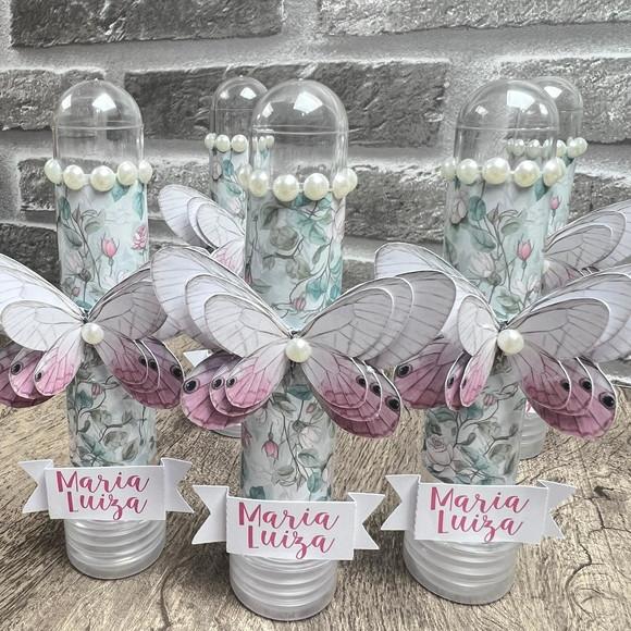 Tubetes Personalizados Jardim das Borboletas
