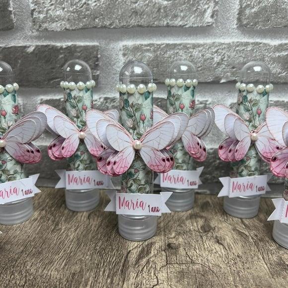 Tubetes Personalizados Jardim das Borboletas