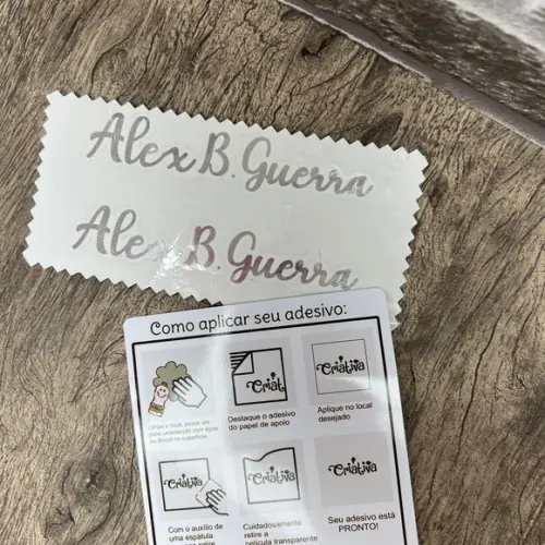 Adesivo Vinil Nome para Copo /garrafinhas
