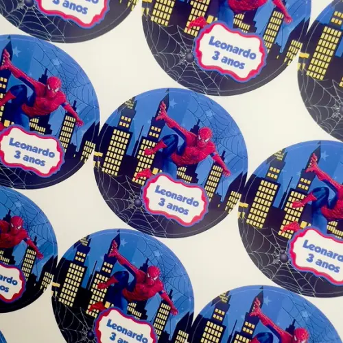 Adesivos para Latinha Homem Aranha