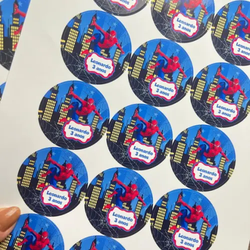 Adesivos para Latinha Homem Aranha