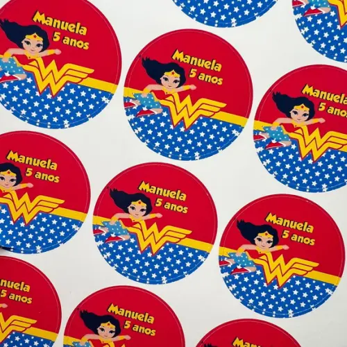 Adesivos para Latinhas Mulher Maravilha