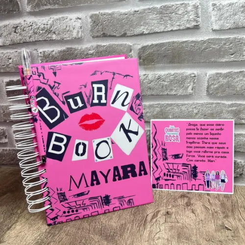 Agenda Caderno Burn Book Meninas Malvadas