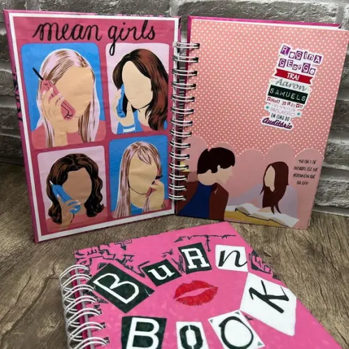 Agenda Caderno Burn Book Meninas Malvadas