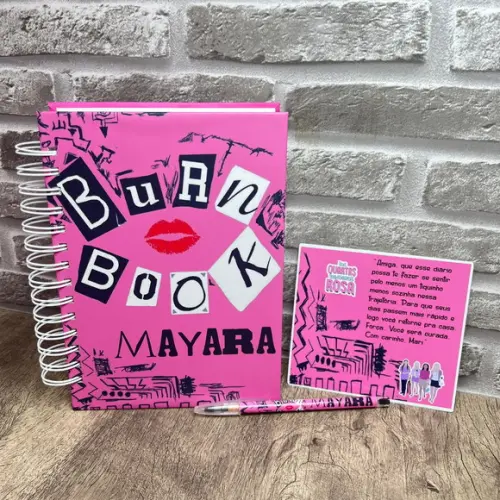 Agenda Caderno Burn Book Meninas Malvadas