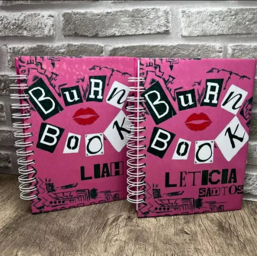 Agenda Caderno Burn Book Promocional