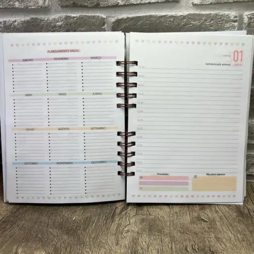 Agenda Personalizada com Caricatura