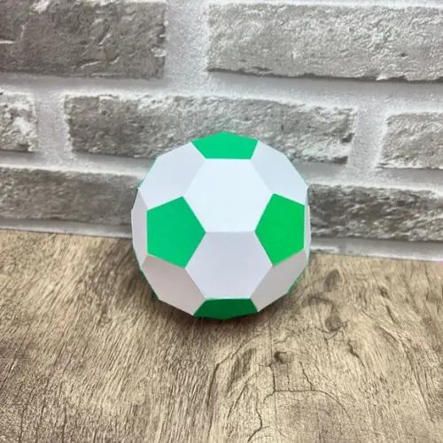 Bolas 6d de Papel Futebol Verde