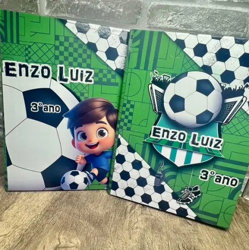 Caderno Brochura Personalizado Futebol