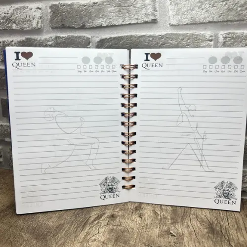 Caderno Queen Freddy Mercury
