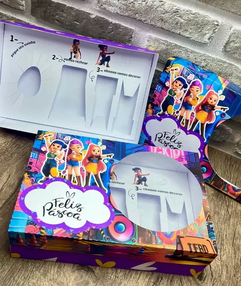 Caixa Kit Mini Confeiteiro Guerreiras do K-pop