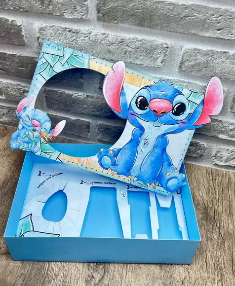 Caixa Kit Mini Confeiteiro Páscoa Stitch