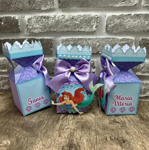Caixa Meia Bala Ariel a Pequena Sereia