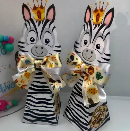 Caixa Pirâmide Safari Zebra